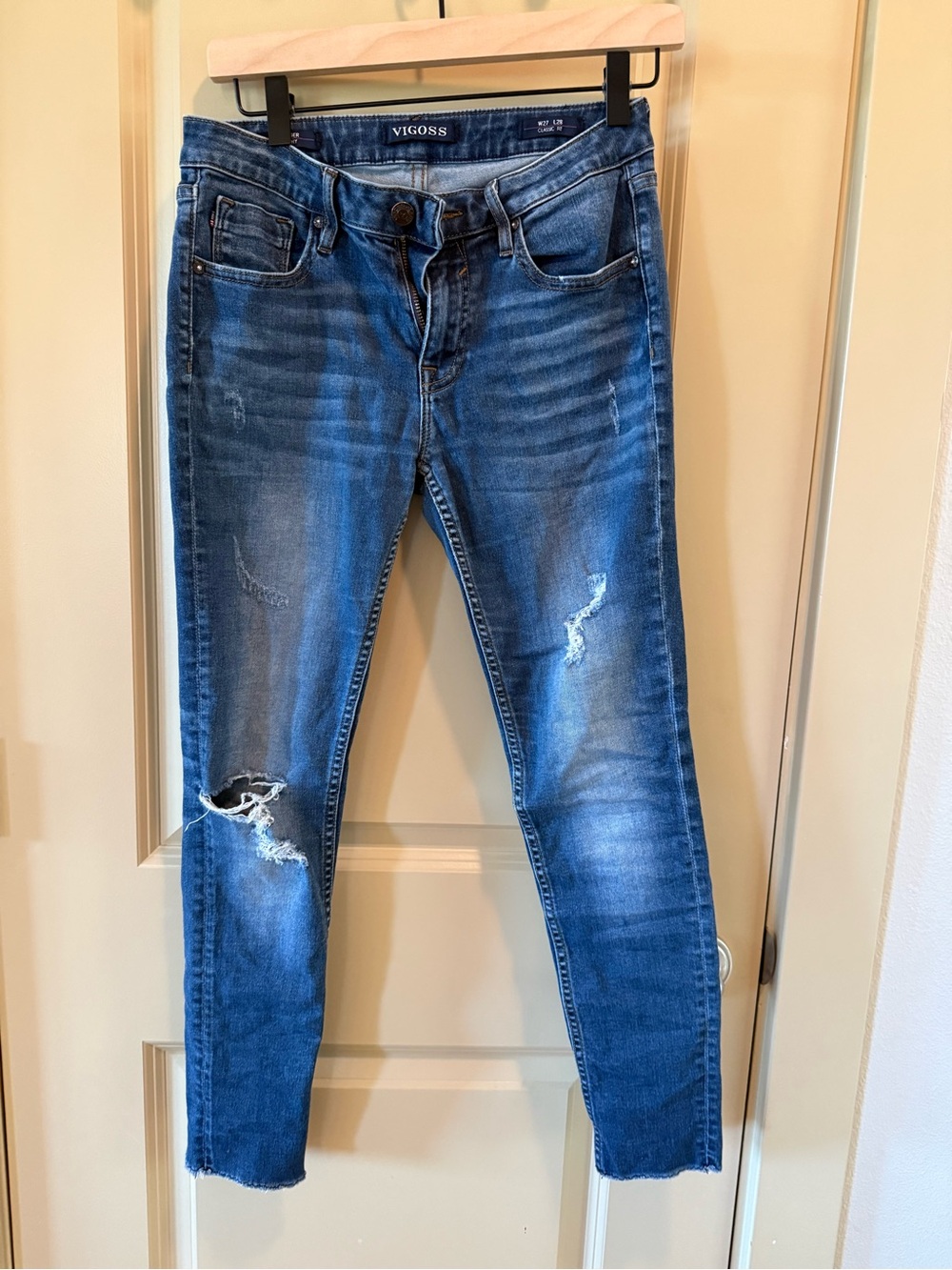 Vigoss Blue Ripped Skinny Jeans